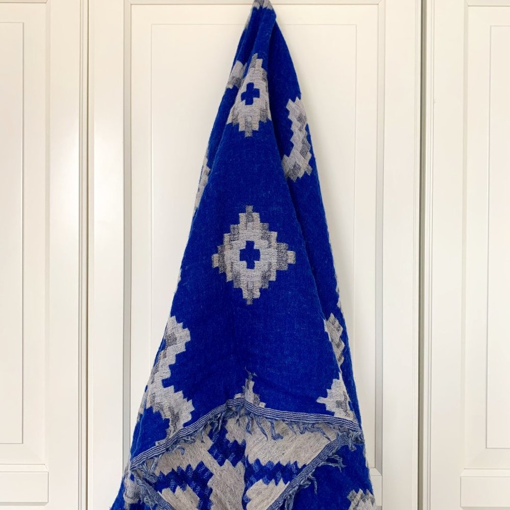 Wilfred 100% Wool Diamond Mosaic Scarf